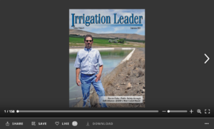 Screenshot of flipbook PDF reader for Irrigation Leader September 2012