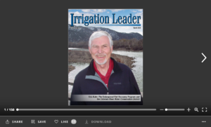 Screenshot of flipbook PDF reader for Irrigation Leader March 2013